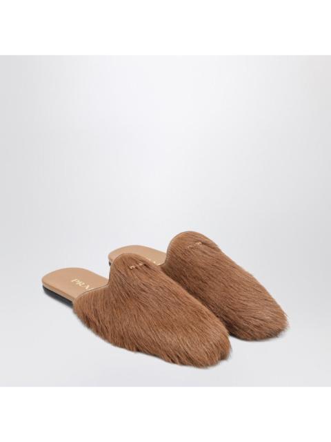 Prada Prada Sandy Hairy-Effect Sabot Women