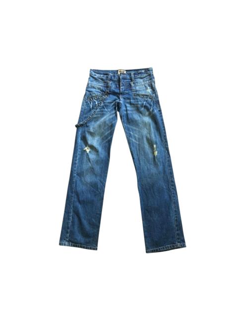 Hysteric Glamour Nylaus Jeans Bondage Double Waist denim Pants