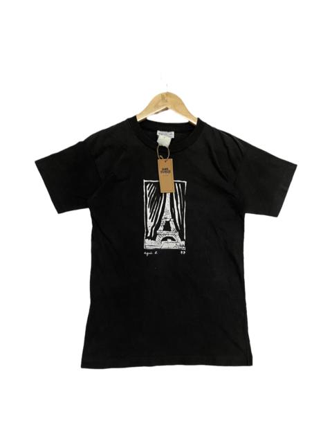 Other Designers Vintage - Vintage Agnes B Art Eiffel Tower Painting Single Stitches