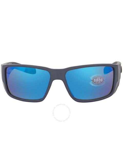 Other Designers Costa Del Mar BLACKFIN PRO Blue Mirror Polarized Glass Men's Sunglasses 6S9078 907807 60