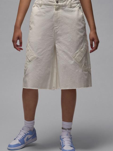 Jordan Jordan Flight Chicago Cotton Big Shorts in Sail at Nordstrom