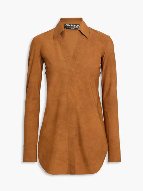 Other Designers Atena printed stretch-jersey shirt