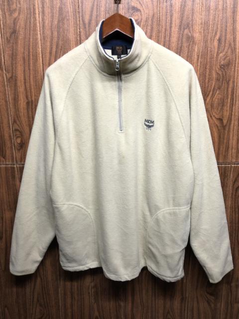 MCM LAST CALL⏰MCM Small Logo Half Zip Fleece Sweater