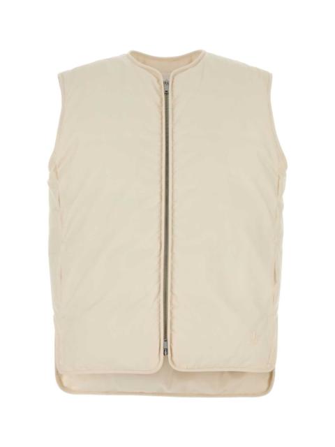 Jil Sander Women Ivory Cotton Sleeveless Down Jacket