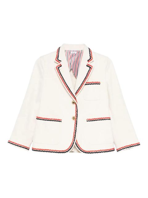 Thom Browne Selvedge Denim Cropped Sack Sportcoat Women