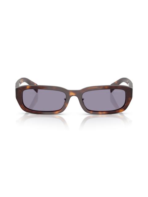 Prada Prada 55mm Rectangular Sunglasses in Grey at Nordstrom