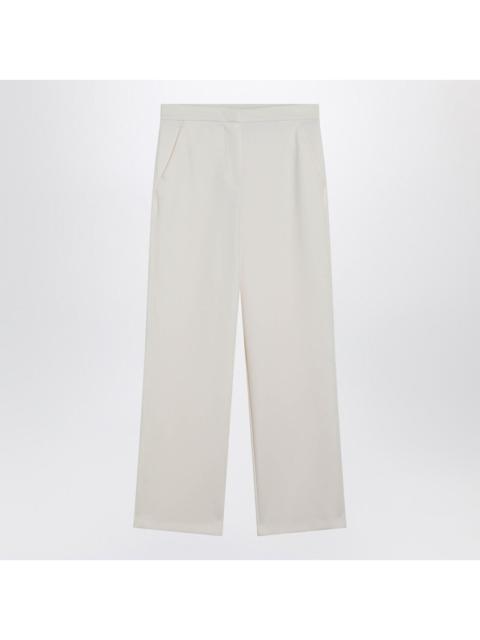 Max Mara Max Mara Ivory Straight-Leg Trousers Women