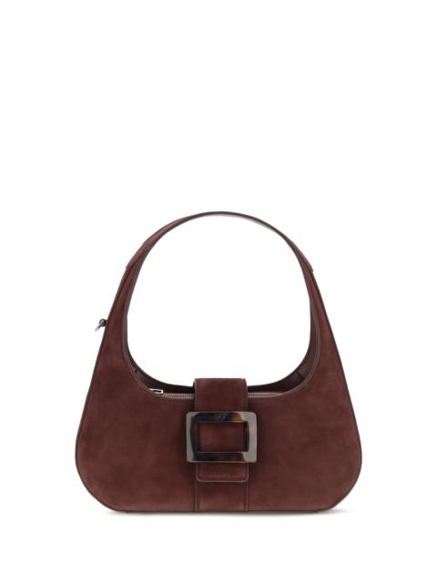 Roger Vivier Roger Vivier Mini Belle Vivier Turtle Hobo Bag Bordeaux