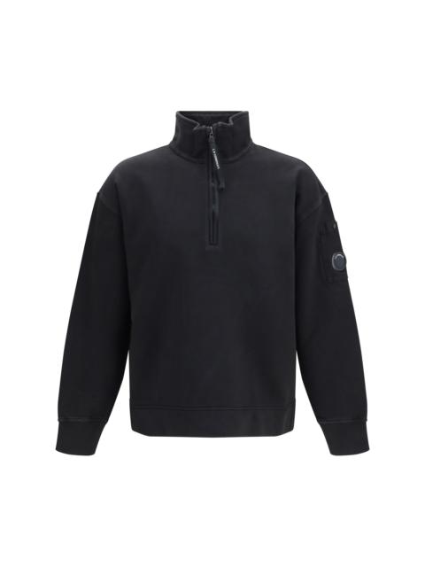 C.P. Company C.P. Company Men Brushed And Sueded Diagonal-Weave Cotton Fleece Sweatshirt