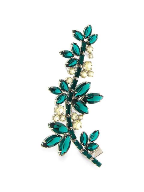 Prada Prada Women Spilla In Metallo Con Cristalli