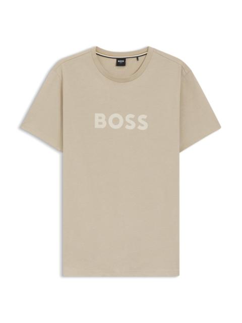 BOSS COTTON-JERSEY T-SHIRT WITH LOGO PRINT