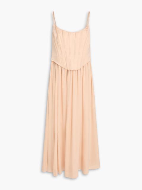 Zimmermann Gathered silk midi dress