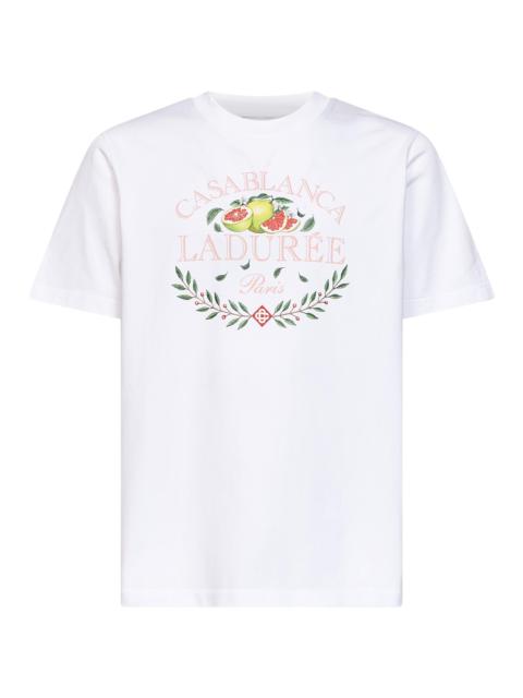 CASABLANCA Casablanca Men White Cotton Jersey Laduree X Casablanca T-Shirt