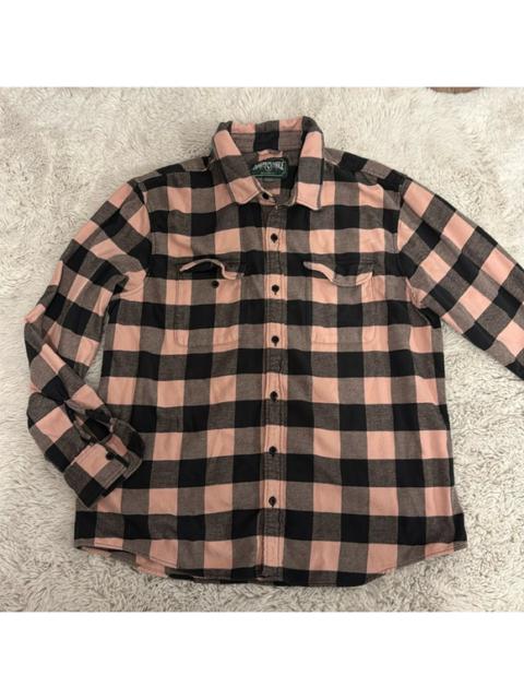 Other Designers American Eagle Outfitters - AEO Pink Plaid Flannel Shirt