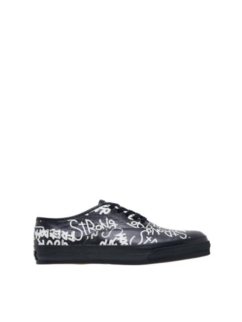 Comme des Garçons Comme des Garçons Message Printed Leather Vulcanized Sneakers