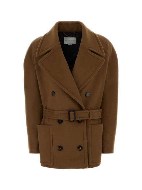 Stella McCartney Stella Mccartney Women Biscuit Wool Coat