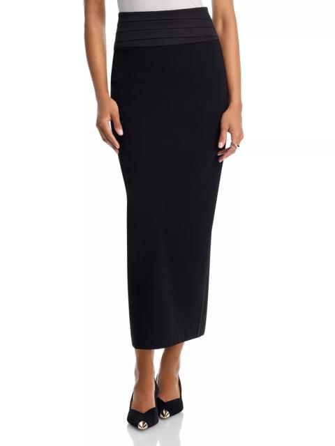L'AGENCE Honesty Cummerbund Maxi Skirt