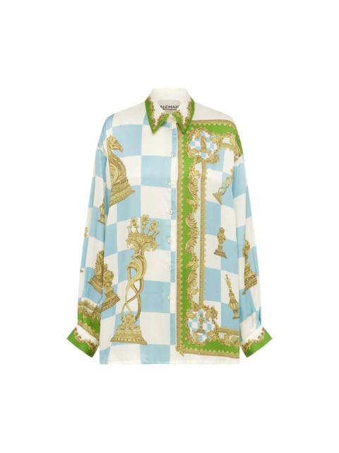 ALÉMAIS Checkmate Silk Shirt