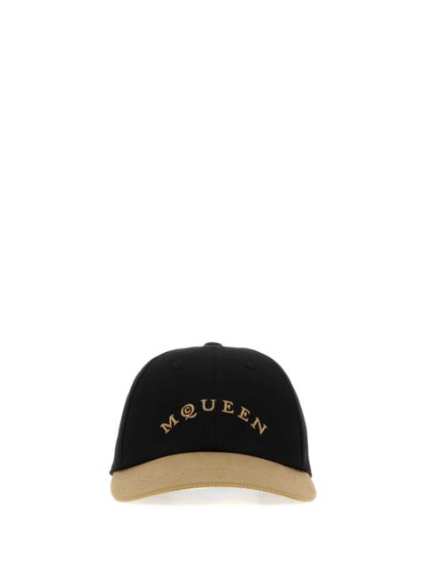 Alexander McQueen Alexander Mcqueen Men Two-Tone Cotton Baseball Cap