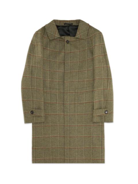 FORTELA Fortela Classic Plaid Wool Coat in Multicolor at Nordstrom