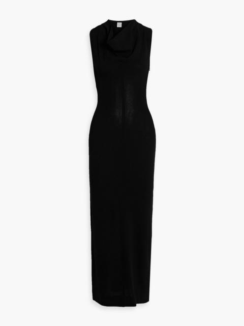 TOTEME Wool-blend crepe maxi dress