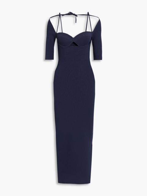 Altuzarra Mareen cutout ribbed-knit maxi dress
