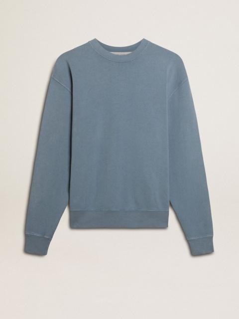 Baby blue sweatshirt with reverse logo on the back - Jersey Capsule