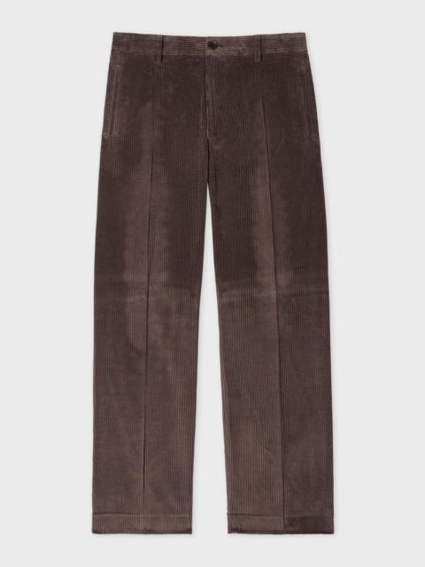 Paul Smith Brown Two-Tone Corduroy Trousers