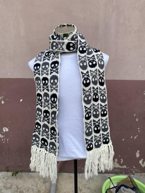 Other Designers Vintage - Japanesebrand Skull And Bone Design Muffler Scarf
