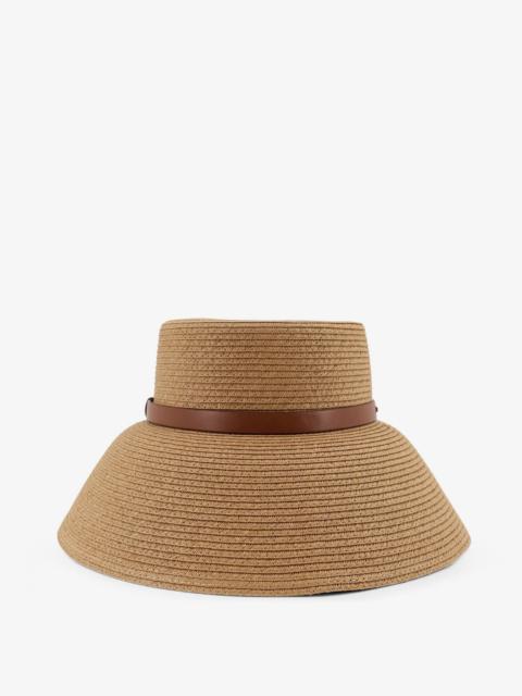 Max Mara Max Mara Wide-Brimmed Hat With Metal Logo On The Front
