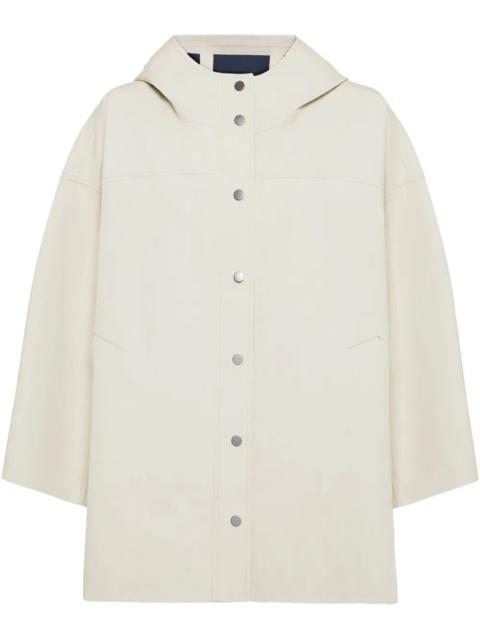 Brunello Cucinelli Brunello Cucinelli Women Water-Resistant Bonded Cotton Poplin Hooded Outerwear Jacket