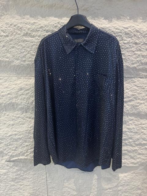 BALENCIAGA Balenciaga Deep Blue Dot Shirt