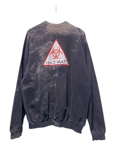 Other Designers Vintage Haz-mat Biohazard Snowboard Acid Wash Sweatshirt