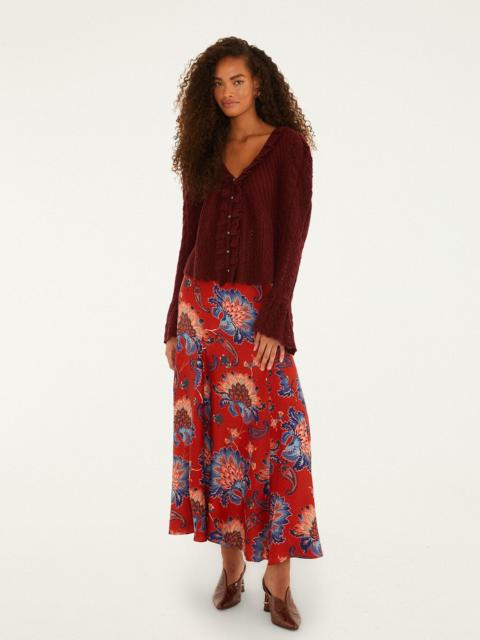 FARM RIO Red Luang Lenzing™ Maxi Skirt