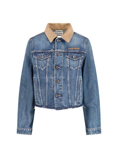 Miu Miu Miu Miu Women Denim Blouson Jacket