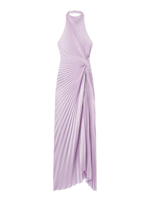 A.L.C. Romy Pleated Satin Gown