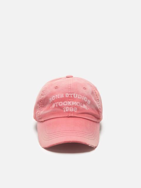 Acne Studios Washed logo cap - Red