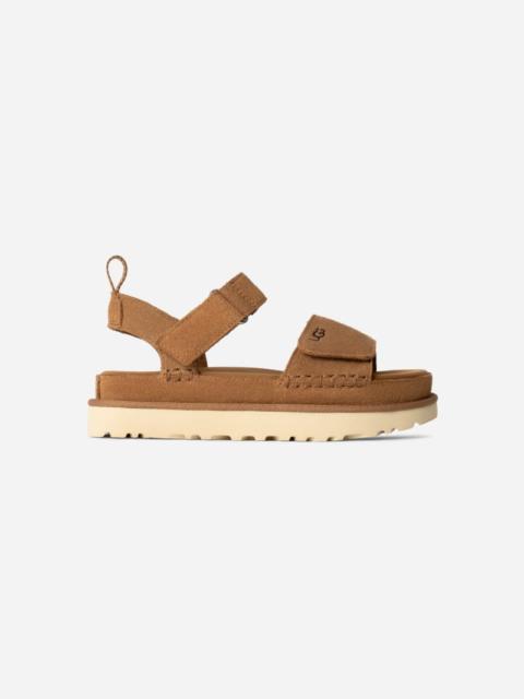 UGG ® Women's Goldenstar Suede Sandals in Chestnut