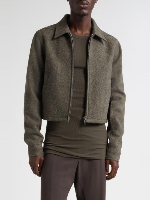 Rick Owens Rick Owens Concordians Alice Brad Wool Jacket in Bosco at Nordstrom