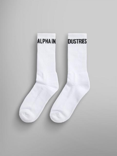 ALPHA INDUSTRIES ALPHA LOGO SOCKS