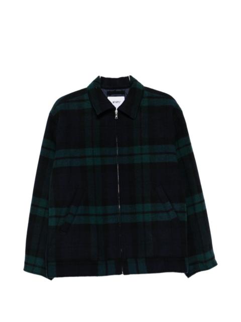 WTAPS checked zip-up shirt jacket