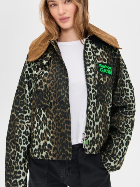 Barbour Barbour x Ganni Printed Hooded Wax Anorak