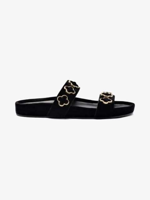 Larroudé Milan Piccolo Slide In Black Velvet