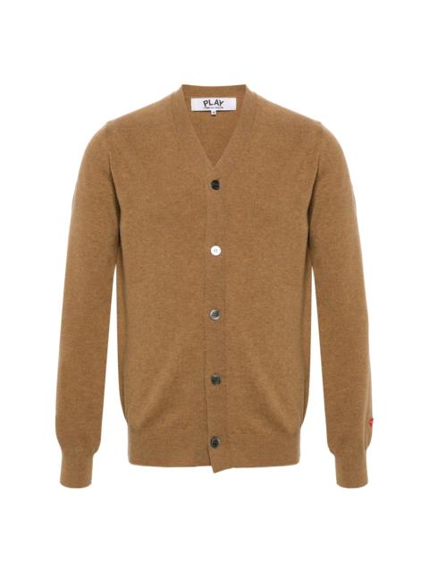 Comme des Garçons PLAY UNISEX KNIT CARDIGAN - CAMEL