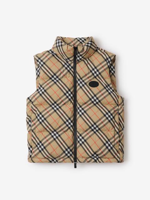 Burberry Check Puffer Gilet