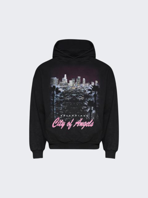 BALENCIAGA Medium Fit Hoodie Faded Washed Black