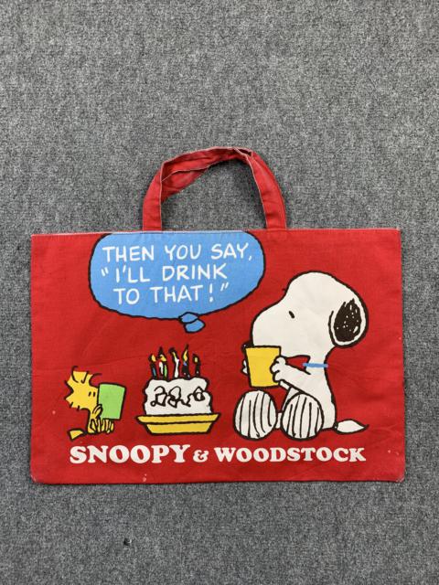Other Designers Vintage - Vintage 90s Snoopy Peanuts Woodstock Totebag