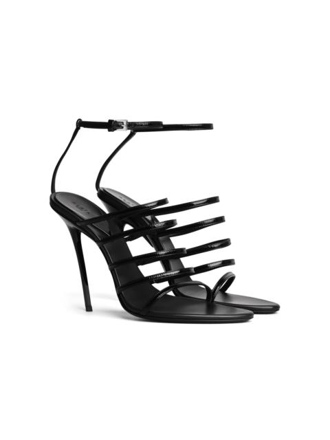 Alaïa Strappy Leather Sandals black