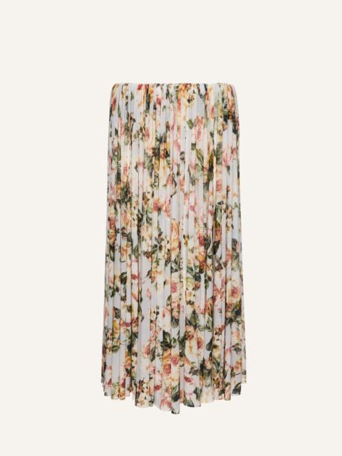 MAGDA BUTRYM Gathered waist skirt in floral print