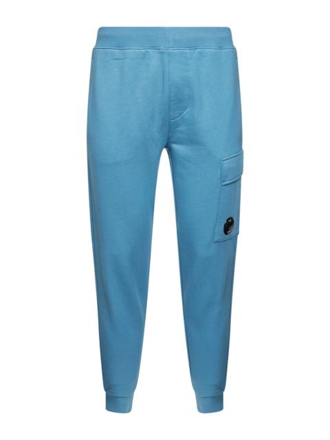 C.P. Company Light blue Diagonal Raised Fleece Lens sweatpants